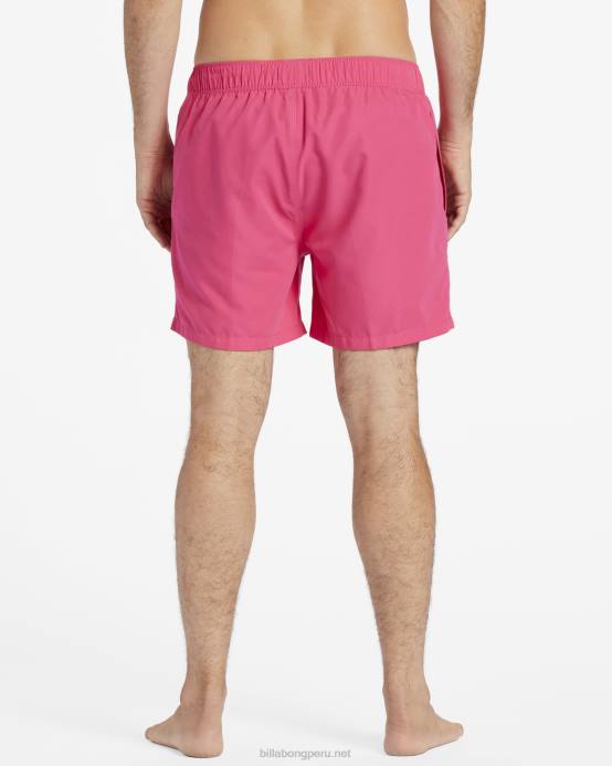 hombres Rosa neón Billabong shorts de playa de 16'' para todo el día 04LD45