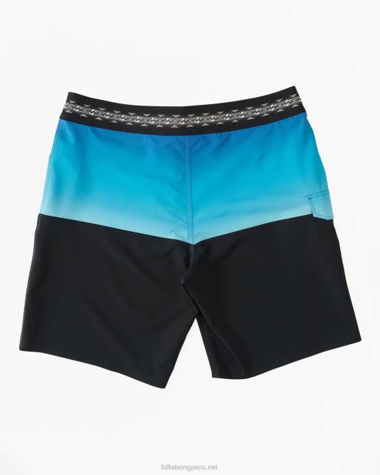 hombres azul neón Billabong Bañador de 19'' de rendimiento profesional de five50 04LD135