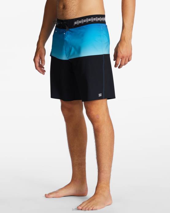 hombres azul neón Billabong Bañador de 19'' de rendimiento profesional de five50 04LD135