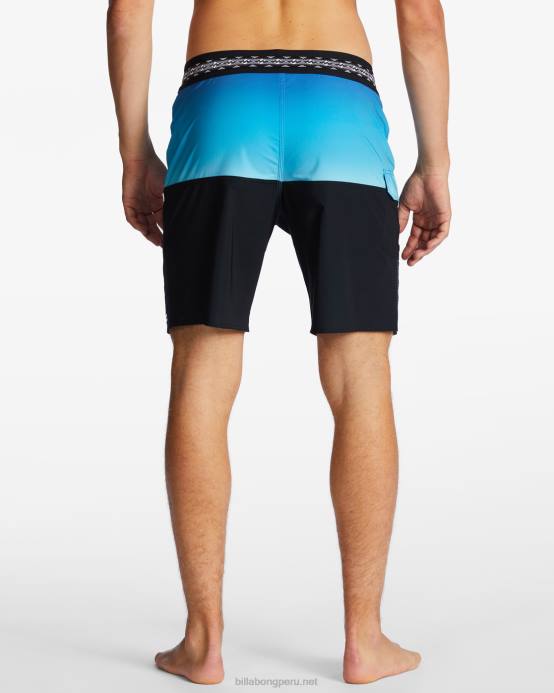 hombres azul neón Billabong Bañador de 19'' de rendimiento profesional de five50 04LD135