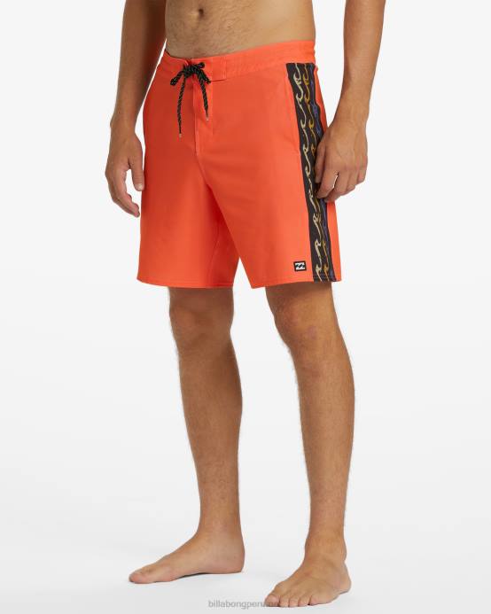hombres coral Billabong shorts de playa d bah lo tide 18'' 04LD93
