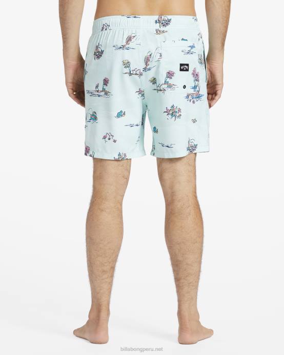 hombres costero Billabong shorts de playa vacay layback 17'' 04LD155
