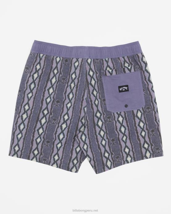 hombres lavanda Billabong shorts de playa sundays layback 17'' 04LD49