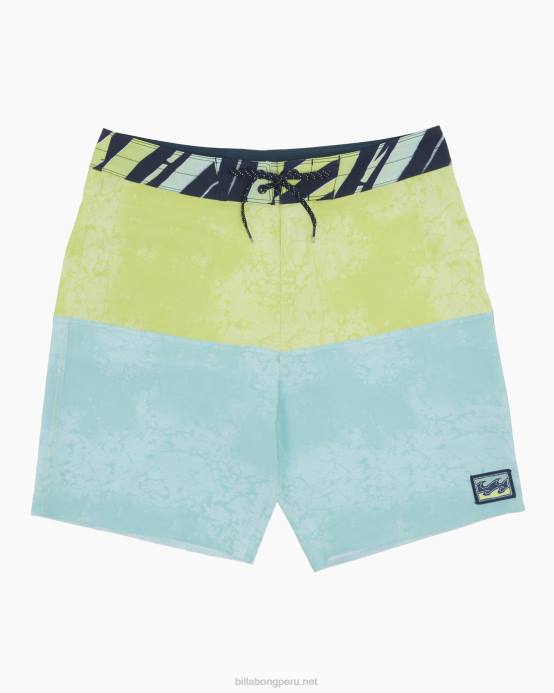 hombres menta Billabong Bañador de 19'' de rendimiento profesional de five50 04LD94