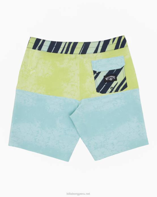 hombres menta Billabong Bañador de 19'' de rendimiento profesional de five50 04LD94