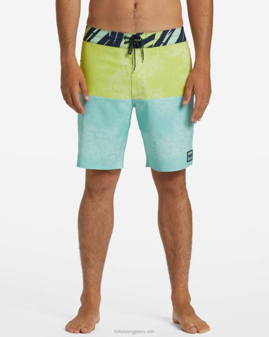 hombres menta Billabong Bañador de 19'' de rendimiento profesional de five50 04LD94