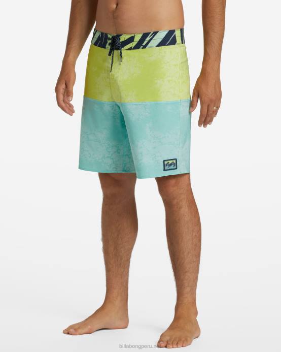 hombres menta Billabong Bañador de 19'' de rendimiento profesional de five50 04LD94