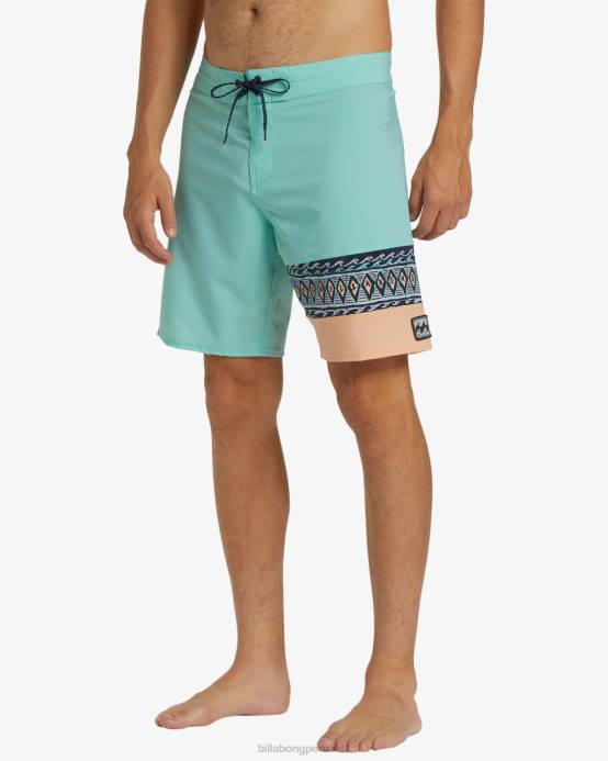 hombres menta Billabong shorts de baño burleigh pro performance 19'' 04LD13