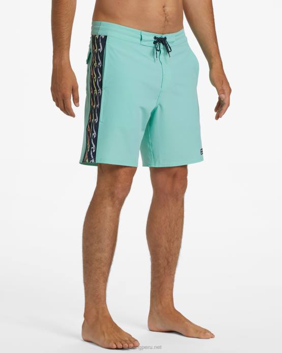 hombres menta Billabong shorts de playa d bah lo tide 18'' 04LD41