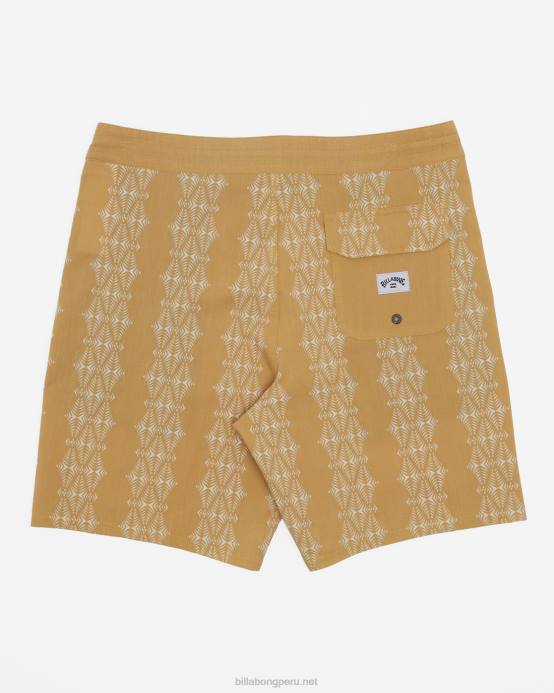 hombres mostaza Billabong shorts de playa sundays lo tide 19'' 04LD17