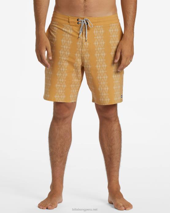 hombres mostaza Billabong shorts de playa sundays lo tide 19'' 04LD17