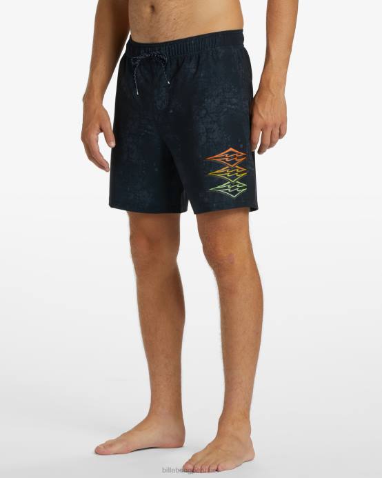 hombres índigo Billabong shorts de playa riot layback 17'' 04LD9