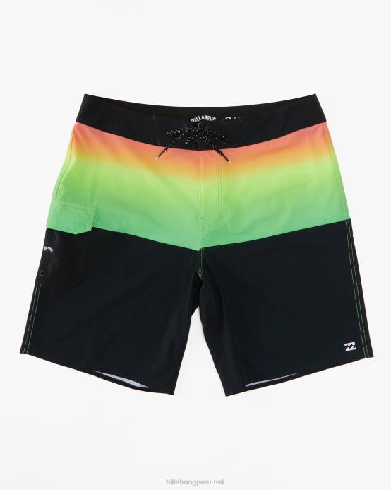 hombres neón Billabong Bañador de 19'' de rendimiento profesional de five50 04LD129