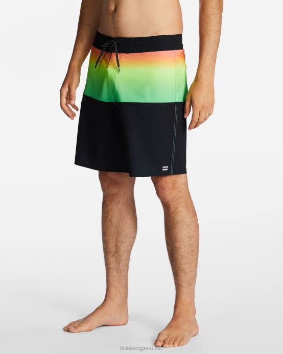 hombres neón Billabong Bañador de 19'' de rendimiento profesional de five50 04LD129