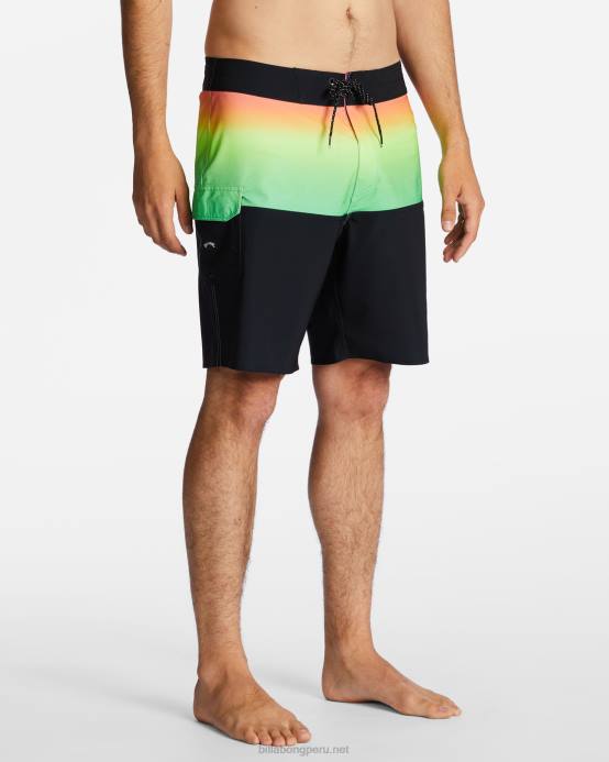 hombres neón Billabong Bañador de 19'' de rendimiento profesional de five50 04LD129