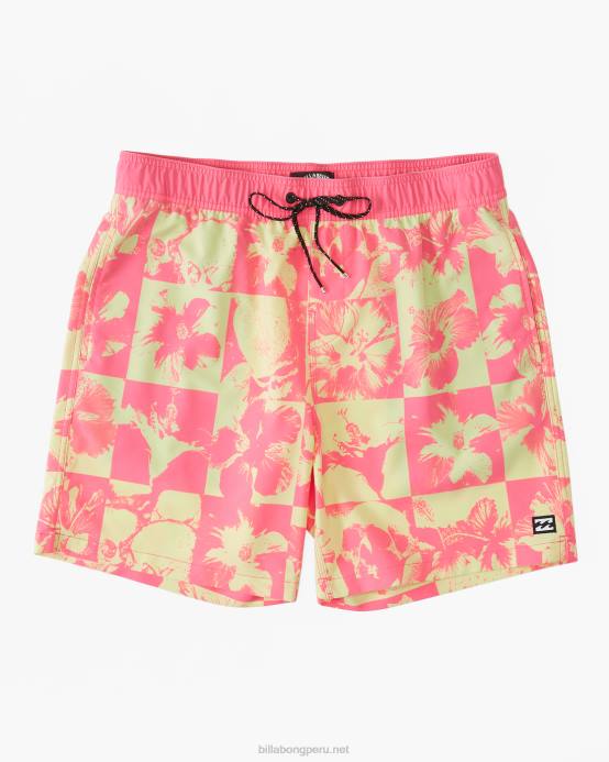 hombres neón Billabong shorts de playa sundays layback 17'' 04LD131