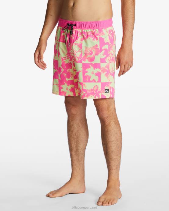 hombres neón Billabong shorts de playa sundays layback 17'' 04LD131