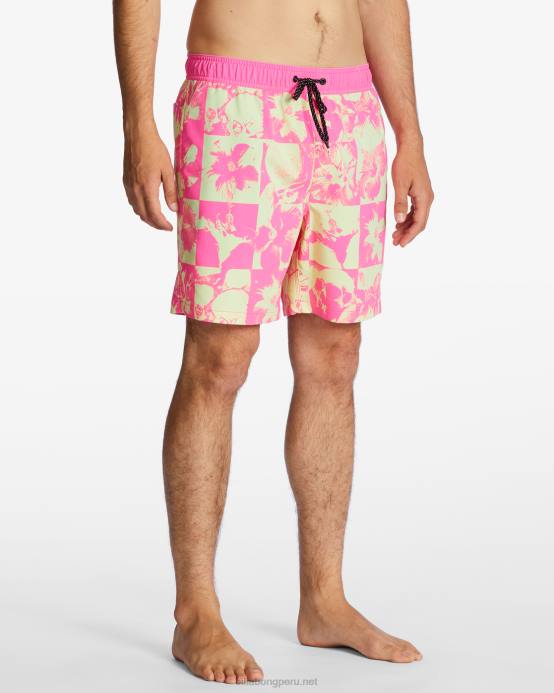 hombres neón Billabong shorts de playa sundays layback 17'' 04LD131