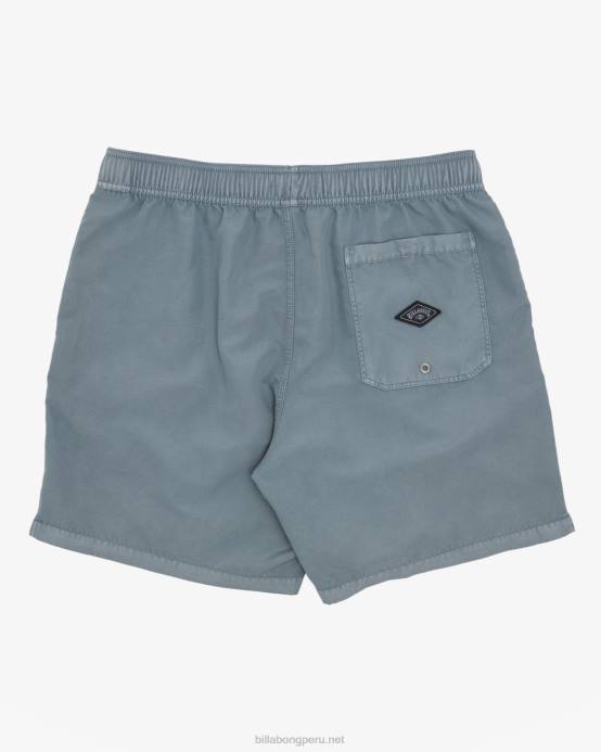hombres neblina azul Billabong shorts de playa de 17'' para todo el día 04LD37