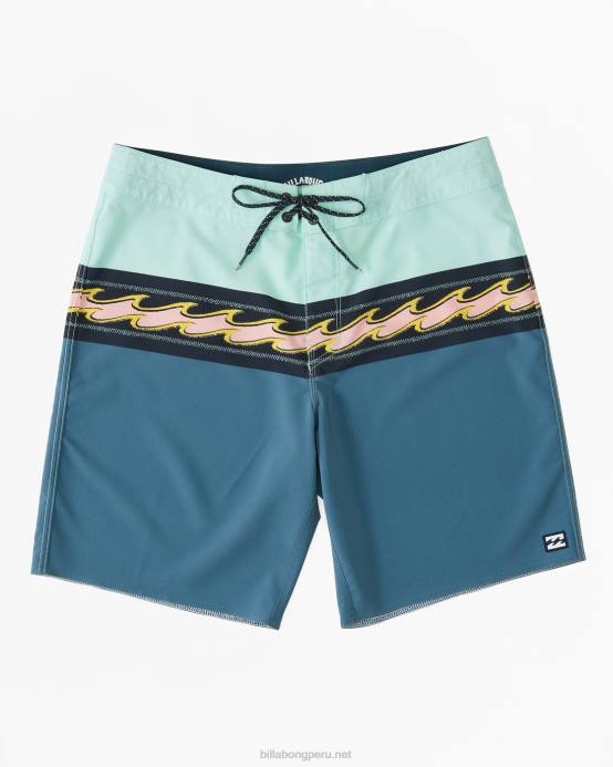 hombres neblina azul Billabong shorts de playa de 19'' Momentum Pro Performance 04LD179