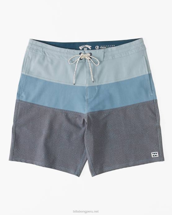 hombres neblina azul Billabong shorts de playa tribong lo tide 19'' 04LD32