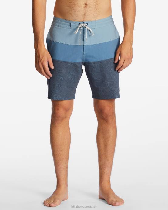 hombres neblina azul Billabong shorts de playa tribong lo tide 19'' 04LD32