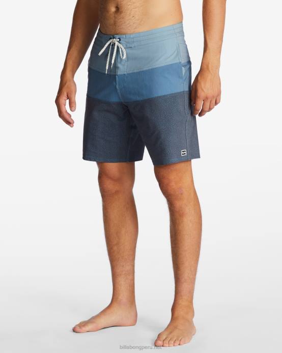 hombres neblina azul Billabong shorts de playa tribong lo tide 19'' 04LD32