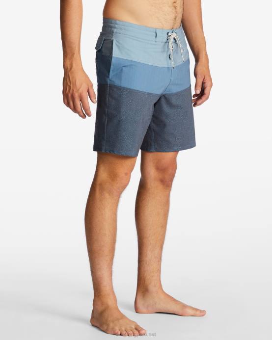 hombres neblina azul Billabong shorts de playa tribong lo tide 19'' 04LD32