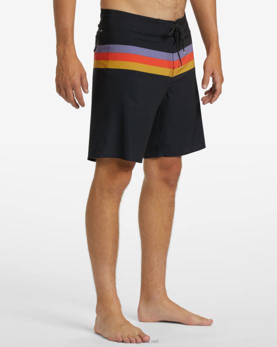 hombres negro Billabong shorts de playa Momentum Airlite Performance 19'' 04LD81