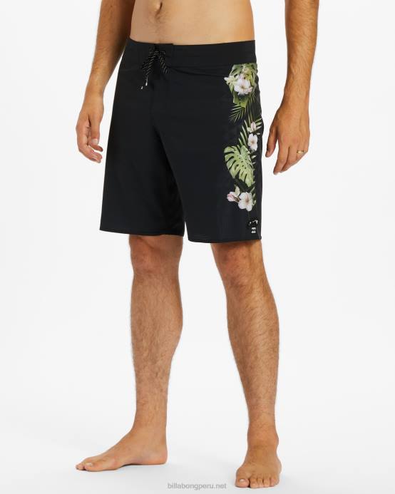 hombres negro Billabong shorts de playa kamea monstera airlite 19'' 04LD123