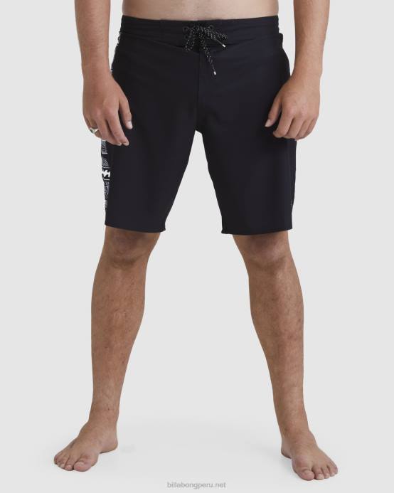hombres negro Billabong shorts de playa pilpeled dbah pro 19'' 04LD57