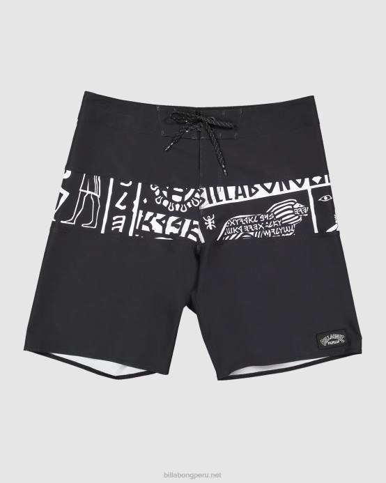 hombres negro Billabong shorts de playa pilpeled tribong pro 19'' 04LD72
