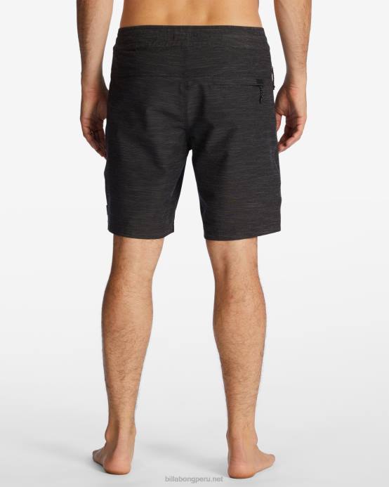 hombres negro Billabong shorts de playa surftrek lo tide 18'' 04LD21