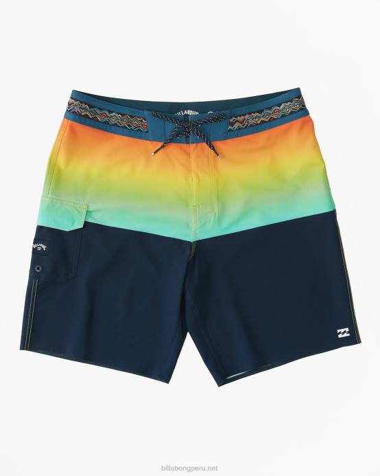 hombres oro Billabong Bañador de 19'' de rendimiento profesional de five50 04LD199