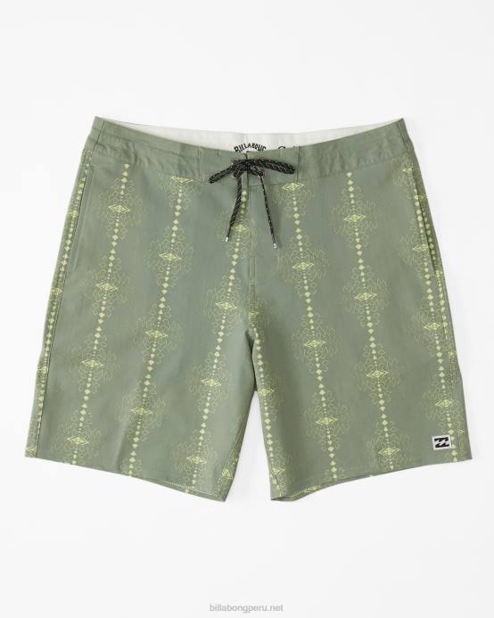 hombres sabio Billabong shorts de playa sundays lo tide 19'' 04LD115