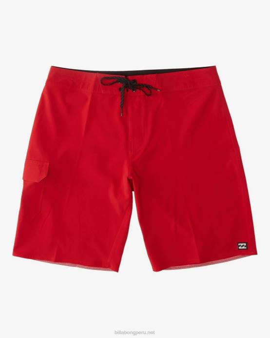 hombres salvavidas rojo Billabong shorts de playa de 20'' 04LD100