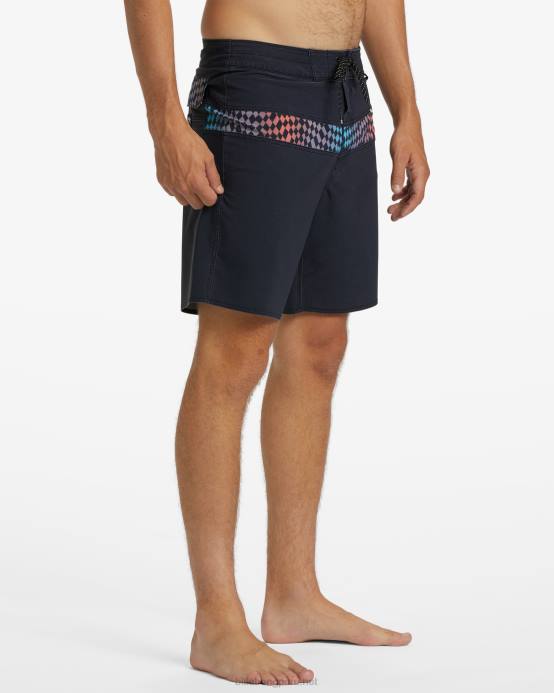 hombres sigilo Billabong shorts de playa de 19'' Momentum Pro Performance 04LD92