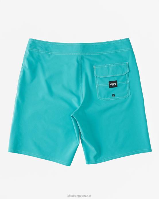 hombres turquesa Billabong shorts de baño profesionales todo el día 20'' 04LD156