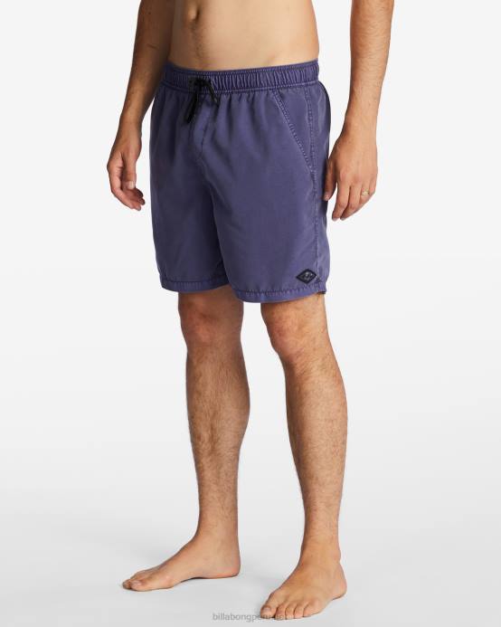 hombres uva polvorienta Billabong shorts de playa de 17'' para todo el día 04LD59