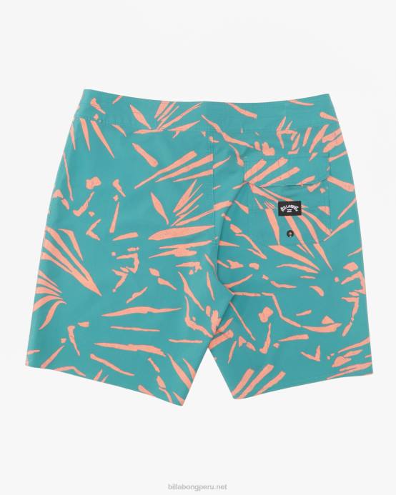 hombres verde azulado Billabong Bañador sundays pro performance 19'' 04LD77