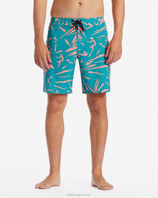 hombres verde azulado Billabong Bañador sundays pro performance 19'' 04LD77