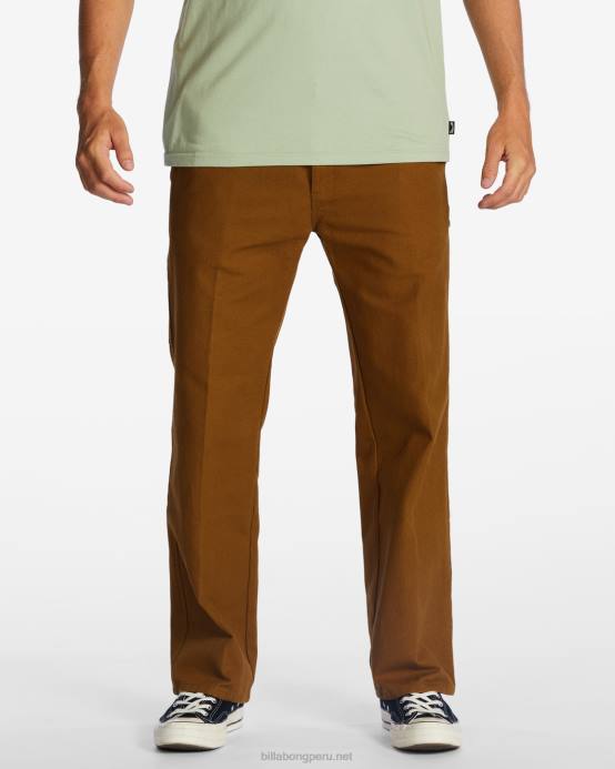 hombres almendra Billabong pantalones de trabajo orgánicos a/div kodiak 04LD454