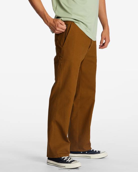 hombres almendra Billabong pantalones de trabajo orgánicos a/div kodiak 04LD454