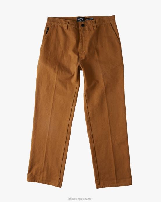 hombres almendra Billabong pantalones de trabajo orgánicos a/div kodiak 04LD454