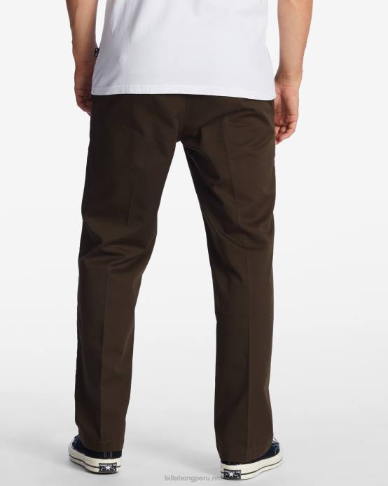 hombres marron oscuro Billabong pantalones de trabajo carter 04LD433