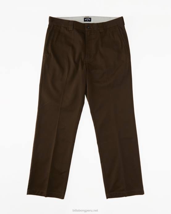 hombres marron oscuro Billabong pantalones de trabajo carter 04LD433