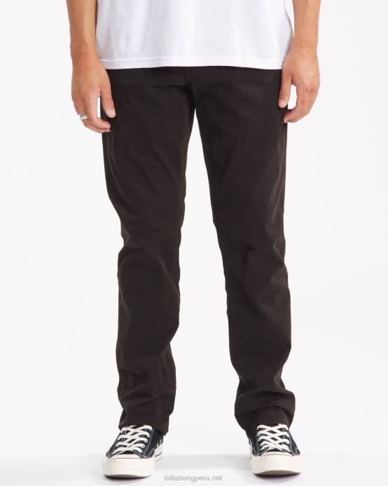 hombres negro Billabong 73 pantalones chinos 04LD288