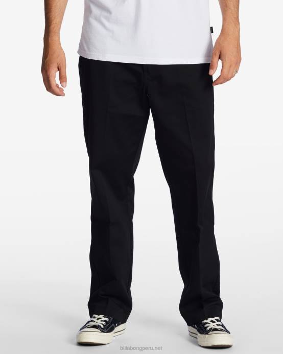 hombres negro Billabong pantalones de trabajo carter 04LD425