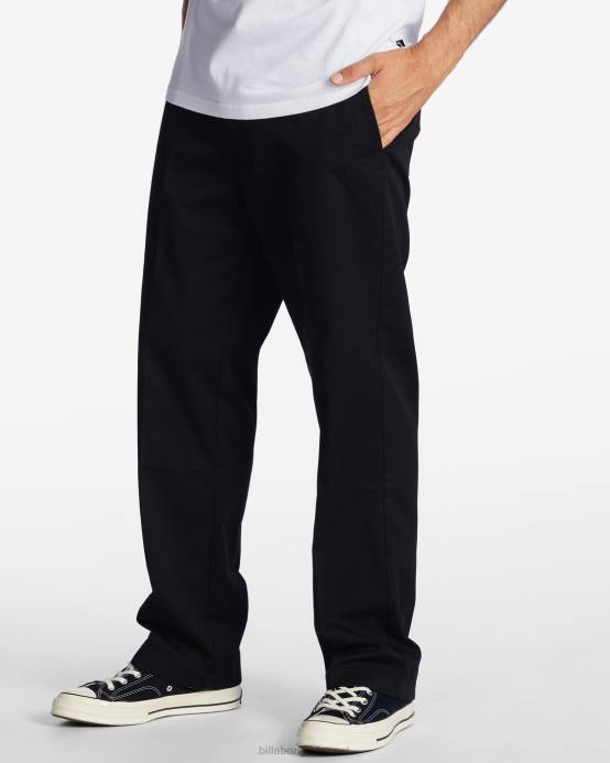 hombres negro Billabong pantalones de trabajo carter 04LD425