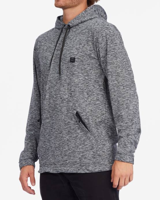 hombres brezo gris Billabong a / div surftrek sudadera con capucha 04LD491